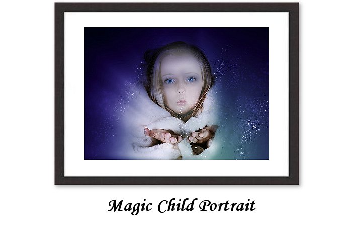 Human Girl Child Face Fee Magic Portrait Winter 